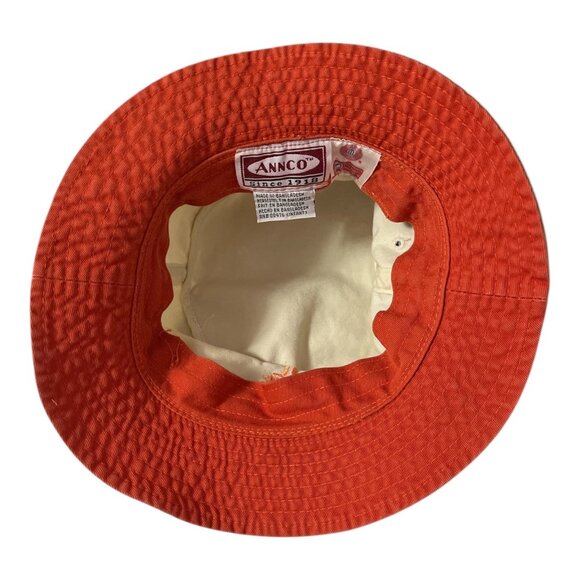Y2K Tennessee Volunteers Reversible Bucket Hat Kids Orange Cream 2000s - Picture 3 of 4